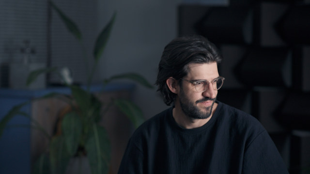 Lucas Ortiz Estefanell durante la entrevista
